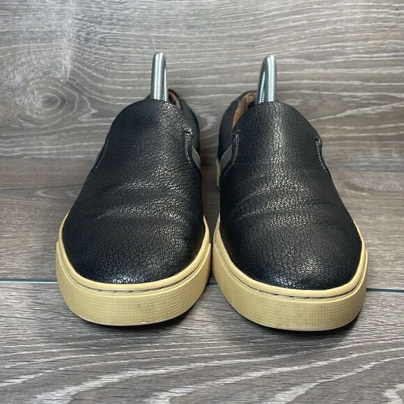 Frye Ivy Pewter Metallic Silver Leather Women’s Sz 9.5M Slip On Flats Loafers - Picture 2 of 11